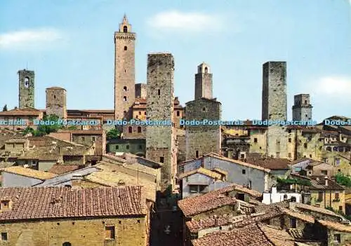 D165078 Citta Di S. Gimignano. Siena. Panorama Delle Torri. Foto Rapida Farbe. D