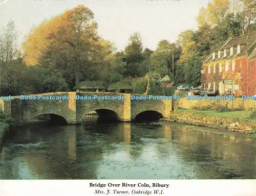 D161766 Bibury. Brücke über den Fluss Coln. Gloucestershire Federation of Womens Ins