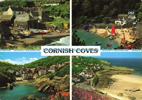 D160466 Cornish Coves. Cadgwith. John Hinde. Multi View