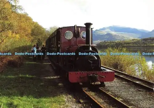 D165116 Hunslet Lok Nr. 493. Elidir. Am Bahnhof Penllyn. J. Lachs