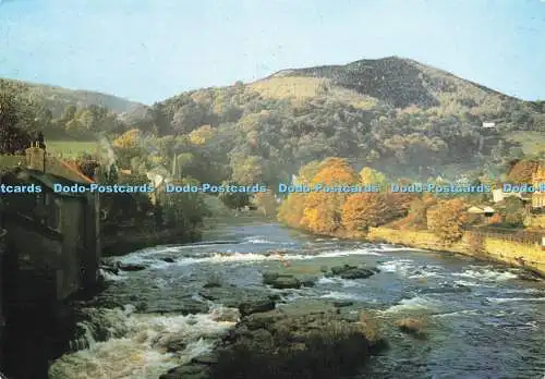 D163952 Denbighshire. River Dee. Llangollen. J. Arthur Dixon. 1980