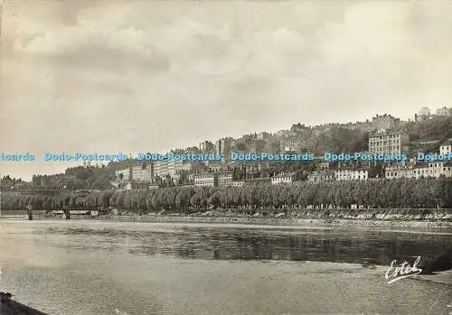 D163966 Lyon. Vue Sur le Rhone. Estel. 1947