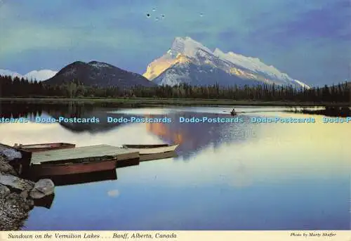 D165162 Kanada. Sonnenuntergang auf den Vermilion Lakes. Banff. Alberta. Alex Wilson. Kann