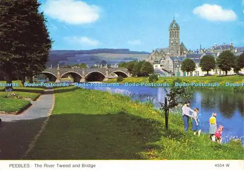 D159202 Peebles. The River Tweed and Bridge. Whiteholme. A Hail Caledonia Produc