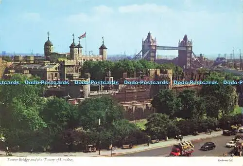 D160568 Tower Bridge und der Tower of London. Kardorama