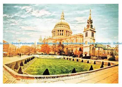 D161864 St. Paul Cathedral. Daraotsu. London A. Z. Postkarte