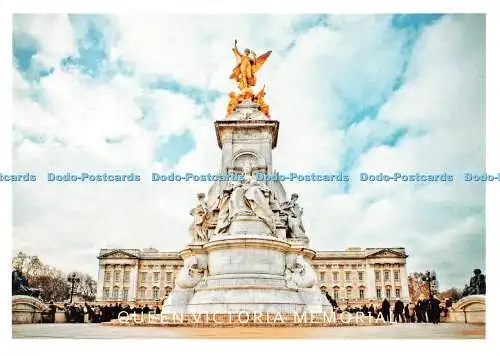 D161866 Queen Victoria Memorial. Daraotsu. London A. Z. Postkarte