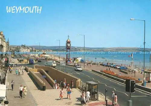 D160582 Weymouth. Der Uhrturm und die Esplanade. J. Lachs