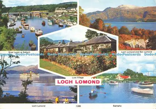 D160597 Loch Lomond. Luss Village. Whiteholme. Ein Hagel Caledonia Produkt. Multi V