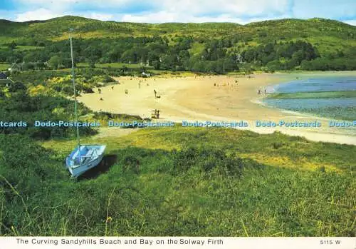 D161900 Der geschwungene Strand und die Bucht von Sandyhills am Solway Firth. Whiteholme. A