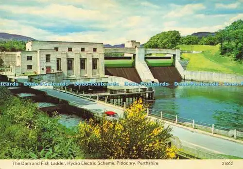 D161910 Perthshire. Der Damm und die Fischtreppe. Hydro Electric Scheme. Whiteholme.