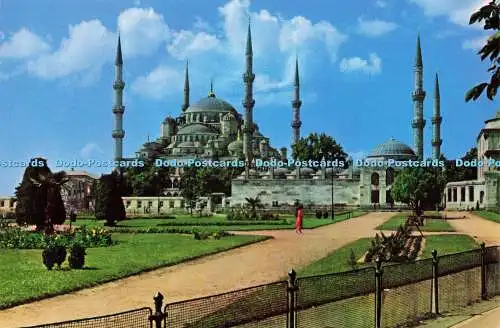 D160620 Istanbul. Die Blaue Moschee. Dogan Kardes Kartpostallari. Melih Alpaycetin