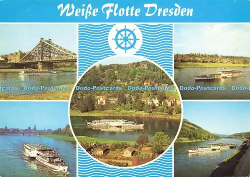 D161939 Weisse Flotte Dresden. Kleines Motorschiff Bastei. Bild und Heimat. Reic