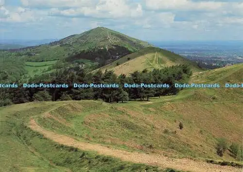 D160666 Die Malvern Hills mit Blick nach Norden zum Worcestershire Beacon. Larkfield