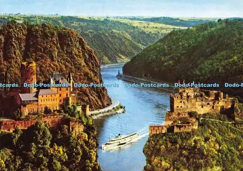 D165286 Der Schonen Rhein. Felsental der Loreley. Rahmel