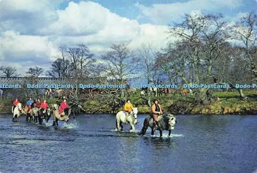 D164114 Newtonmore Pony Trekker. Fording the Spey. J. Arthur Dixon. Alex H. Ham