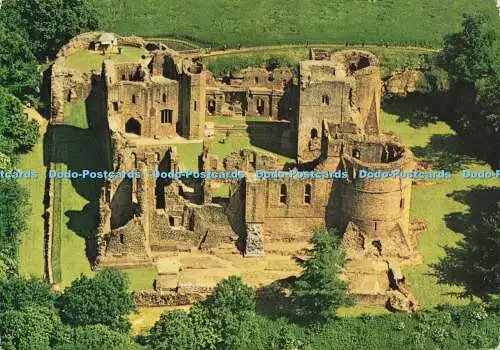 D161968 Herefordshire. Schloss Goodrich. Air View. Colin Richardson Drucker. Cro