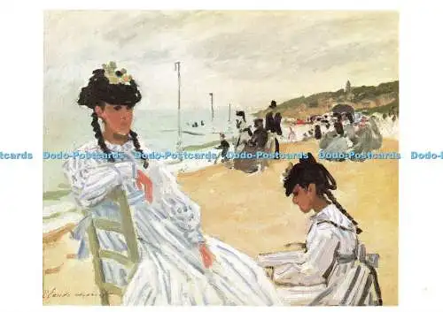 D165308 Paris. Musee Marmottan. Am Strand von Trouville. Claude Monet. Hazan.