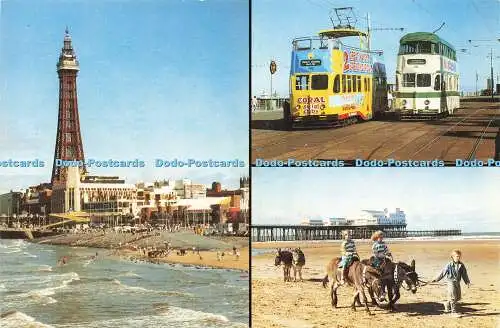 D161989 Blackpool. Straßenbahnen. Fotografisches Erbe. Gordon Flanagan. Multi View