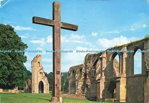 D165352 Glastonbury Abbey. Das Kreuz. Topische Presse. Pitkin Bildpostkarten.