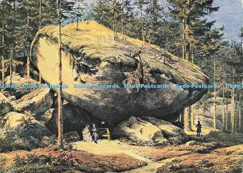 D165373 Das Romantische Gigantische. Luisenburg Felsenlabyrinth. Herstellung. Wi