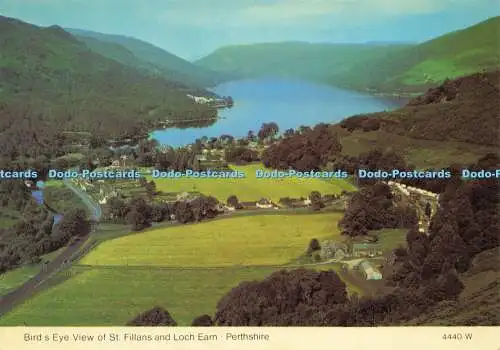 D164206 Perthshire. Vogelperspektive von St. Fillans und Loch Earn. Whiteholme. A Ha