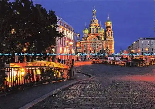 D165398 Sankt Petersburg. Blick auf die Auferstehungskirche. Bronze Horsema