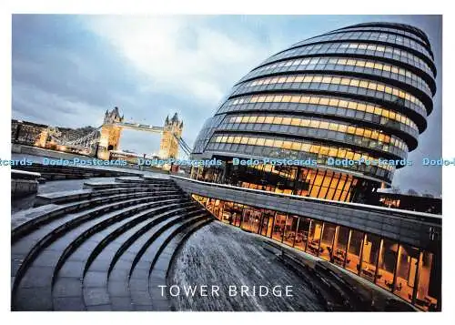 D165456 Tower Bridge. Daraotsu. London A. Z. Postkarte