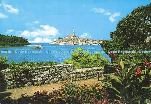 D164296 Rovinj. Vjesnik. Postkarte