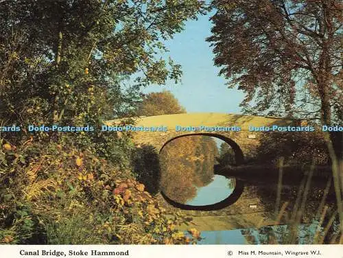 D160851 Stoke Hammond. Kanalbrücke. Buckinghamshire Federation of Womens Institu