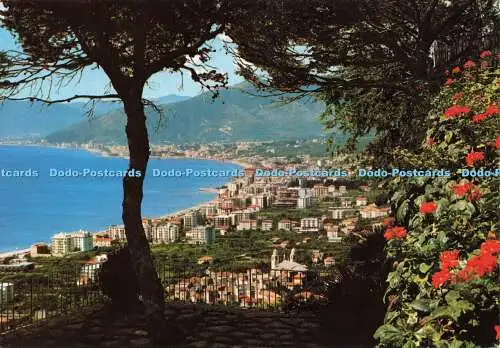 D164340 Panorama von Borgio Verezzi. Pietra Ligure Loano. Edicart. Kina