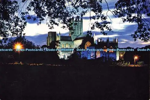 D165506 Somerset. Wells Cathedral bei Nacht. J. Arthur Dixon. W. Andrew