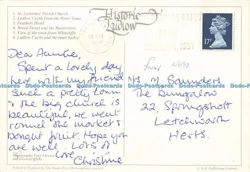 D165511 Ludlow. Feathers Hotel. G. und A. Verlag. Die Studiopresse. Tony Flo