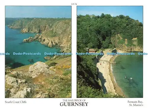 D165561 Die Vogtei von Guernsey. South Coast Cliffs. David Rolfe. Multi View