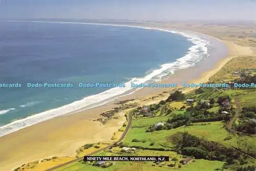 D165661 N.Z. Ninety Mile Beach. Northland. Bildpublikationen. Tiki Karte