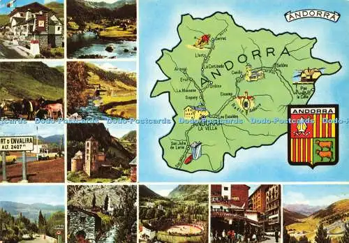 D165664 Andorra. De France en Espagne en Traversant l Andorre. Apa. AsDe Coeur.