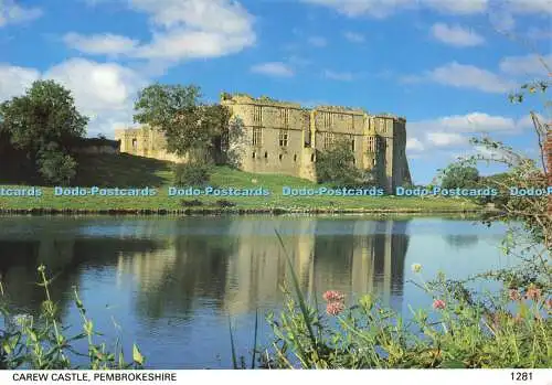 D161070 Pembrokeshire. Castle Carew. Pembrokeshire Eye Postkarten. Haven Colourpr