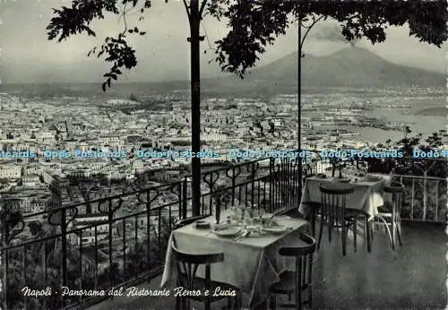 D164563 Napoli. Panorama dal Ristorante Renzo e Lucia. R. Renza. Ed. e Fot. Escl