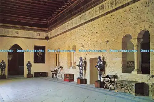 D164590 Segovia. Alcazar. Schloss. Gesamtansicht der Galera-Halle. A. G. Cobas. Kommen Sie