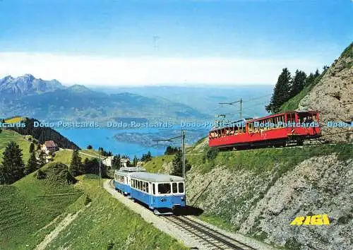 D165755 Rigi. Vitznau und Arth Rigi Bahn Mit Rigi Staffel. Heidi Duss Burgi. Max