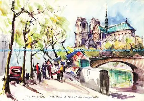 D164620 Notre Dame de Paris et les Bouquinistes. C Est Paris