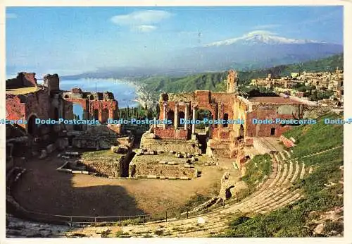 D166710 Taormina. Griechisches Theater. Sicilia Folklore