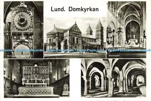 D164654 Lund. Domkyrkan. Mittskeppet. Berndt Johnsson. Multi View