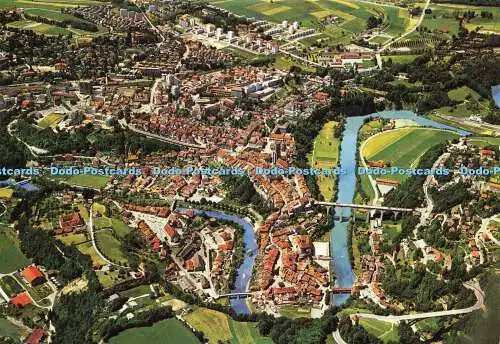 D164663 Freiburg. Panorama aus dem Flugzeug. Bovey. Linda Farbe