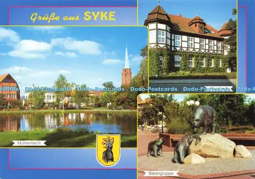 D166758 Grusse aus Syke. Kreishaus. Schuttert. Krapohl. Multi View