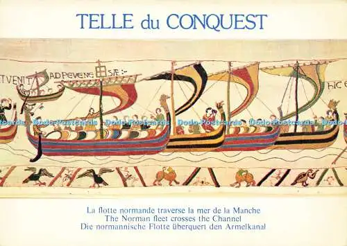 D166765 Telle du Conquest. Die normannische Flotte überquert den Kanal. Combier Imp. Ci