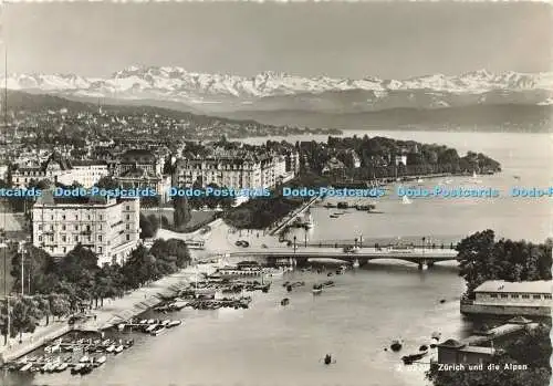 D166829 Zürich und Die Alpen. Beringer und Pampaluchi