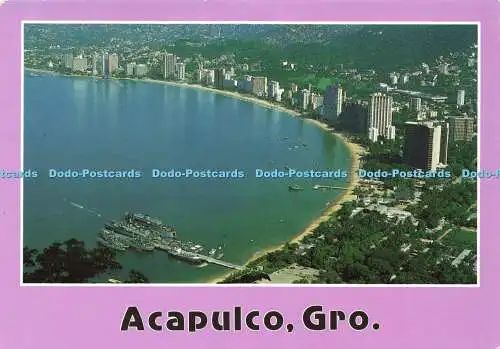 D165918 Acapulco. Gro. Luftblick auf die Bucht. Impresos Turisticos. Alfonso Sanchez