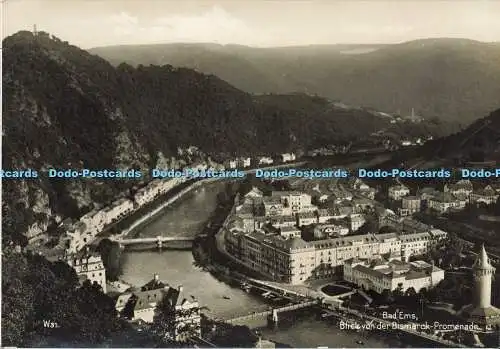 D164780 Bad Ems. Blick von der Bismarckpromenade. Getränke. RP