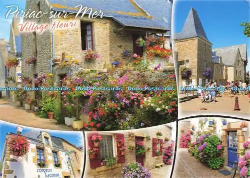 D165940 Piriac Sur Mer. Dorf Fleuri. The Flowery Lanes. Wagenheber. Multi View